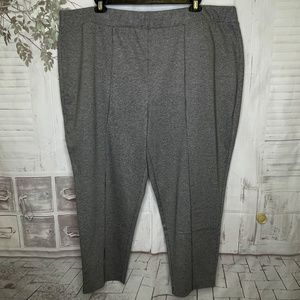 Croft & Barrow Womens Houndstooth Mid Rise Straight Ankle Pants Plus Sz. 3X NEW
